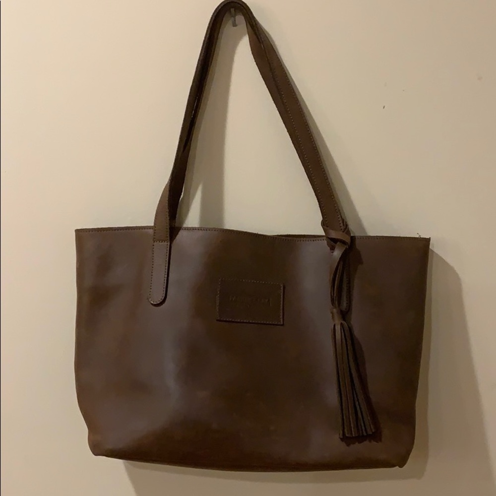 Parker Clay leather tote bag